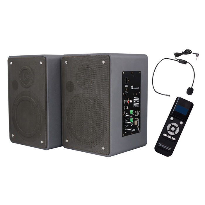 ZGR7531GS  5.25寸低音25W木質網絡音箱 (多功能2.4G話筒）一主一副