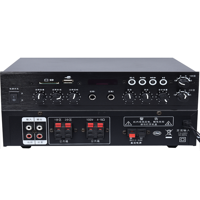 ZGY-2080  80wUSB/SD卡藍牙小定壓功放兩分區(qū)獨控