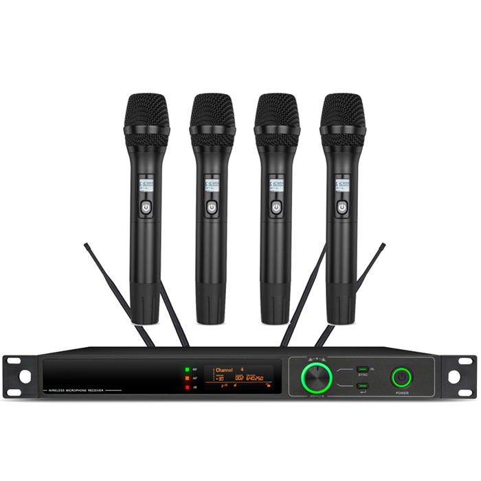 XLM-8674  遠距離無線真分集一拖四手持麥克風