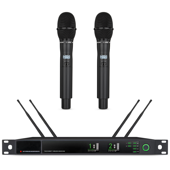 XLM-9732  遠距離無線真分集一拖二手持麥克風